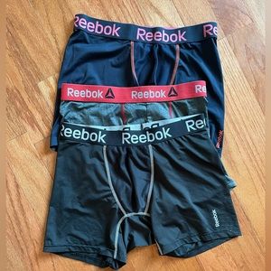 Three pack sport boxer briefs, and trunks